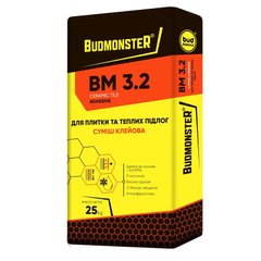Клей для плитки и теплых полов BudmonsteR BM 3.2, 25 кг