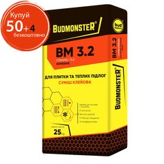 Клей для плитки і теплих підлог BudmonsteR BM 3.2, 25 кг