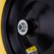 Колесо BudMonster поліуретан 4х8", жовтий, диск чорний, д/d = 16 мм, втулка 105 мм (01-021)