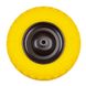 Колесо BudMonster посилене поліуретанове 4.0х8", о/d=20мм, втулка 130 мм, жовте, диск чорний, (01-058/1)