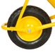 Тачка BudMonster будівельна 1-колесна, 90 л, в/п 170 кг, жовтий, пневмоколесо 4х8'' (01-013)