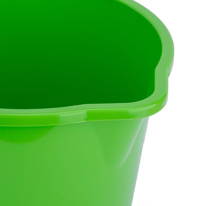 Відро харчове пластикове Nobile smart, з носиком, зелене, 10 л